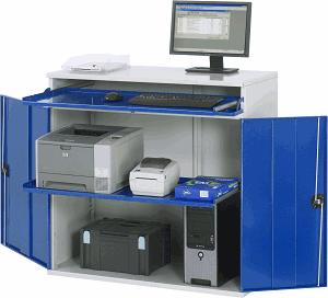 Computer-Schrank - Modell 60, B 1100 x T 520 x H 1060 mm