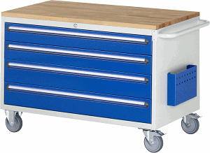 Montagewagen Modell XXL3.6, B 1145 x T 650 x H 795 mm, Buche-Top 25 mm