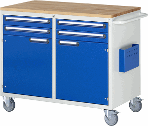 Montagewagen Modell LL5.7.7, B 1145 x T 650 x H 975 mm, Buche-Top 25 mm