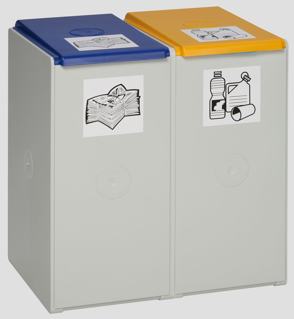 Wertstoffsammelsystem 2-fach WSS 40 Liter für 60 Liter Säcke