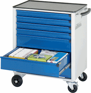 Werkzeugwagen, B 700 x T 500 x H 860 mm