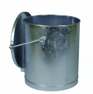 Mülleimer 40 Liter, mit übergreifendem Gleitdeckel