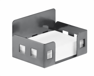 Memobox für Haftnotizblöcke, anthrazitgrau
