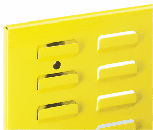 Schlitzplattenwand 500x450 mm HxB, RAL 1023 verkehrsgelb
