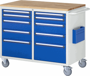 Montagewagen Modell LL5.2.2, B 1145 x T 650 x H 975 mm, Buche-Top 25 mm