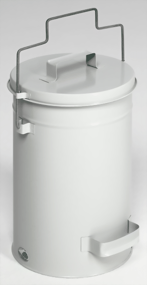 Sicherheitsbehälter mit Deckel, RAL 7035 lichtgrau
