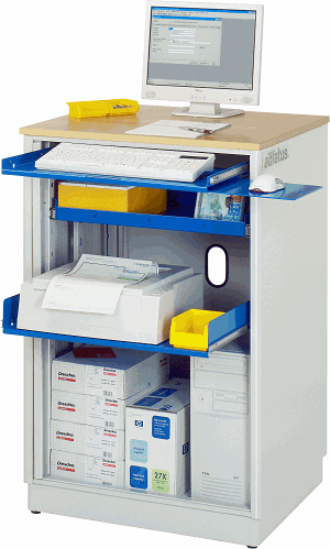 Computer-Station adlatus - Modell 20, B 720 x T 660 x H 1100 mm
