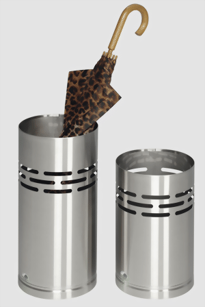 Schirmständer H 38 aus Edelstahl gebürstet