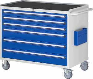 Montagewagen Modell XXL5.9, B 1145 x T 650 x H 975mm, Metall-Top 25 mm mit Anti-Rutsch-Matte 