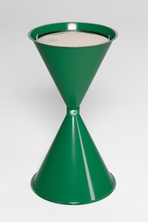 Standascher smaragt-grün RAL 6001, für Hallen, Flure, Foyers und Warteräume
