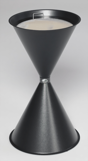 Standascher antik-silber, für Hallen, Flure, Foyers und Warteräume
