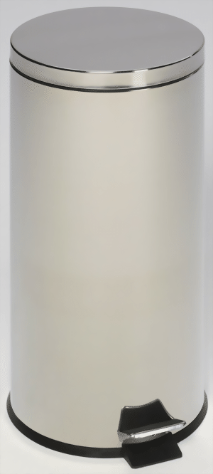 Tretabfallsammler 30 Liter, Edelstahl poliert