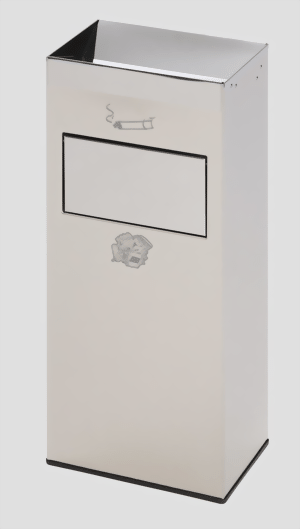 Abfallsammler/Ascher Edelstahl geschlffen
