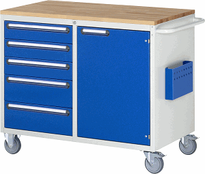 Montagewagen Modell LL5.23.12, B 1145 x T 650 x H 975 mm, Buche-Top 25 mm