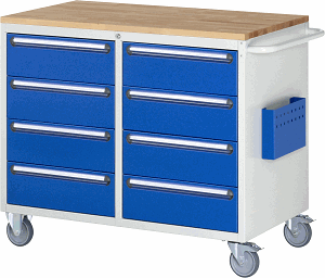 Montagewagen Modell LL5.1.1, B 1145 x T 650 x H 975 mm, Buche-Top 25 mm