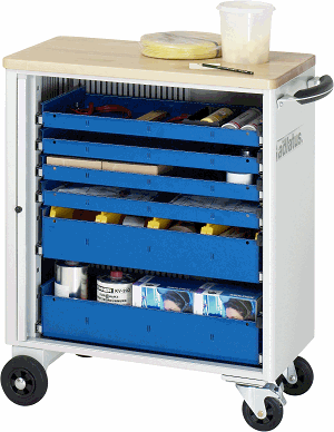 Werkzeugwagen, B 725 x T 400 x H 860 mm
