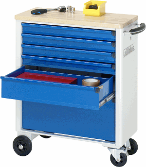 Werkzeugwagen, B 700 x T 350 x H 860 mm