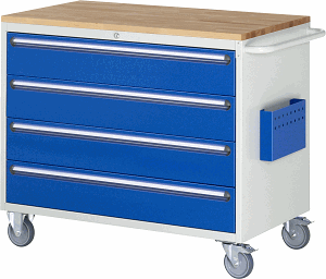 Montagewagen Modell XXL5.1, B 1145 x T 650 x H 975 mm, Buche-Top 25 mm