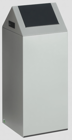 Wertstoffsammelgerät WSG 55 S Korpus silber, Einwurfklappe anthrazitgrau