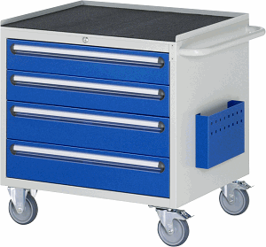 Montagewagen Modell XL3.6, B 770 x T 650 x H 795mm, Metall-Top 25 mm mit Anti-Rutsch-Matte 