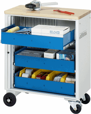 Werkzeugwagen, B 725 x T 400 x H 860 mm
