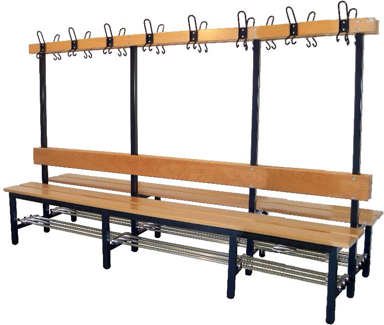 Doppelseitige Sitzbank Kinder, Länge 2500 mm, Tiefe 610 mm