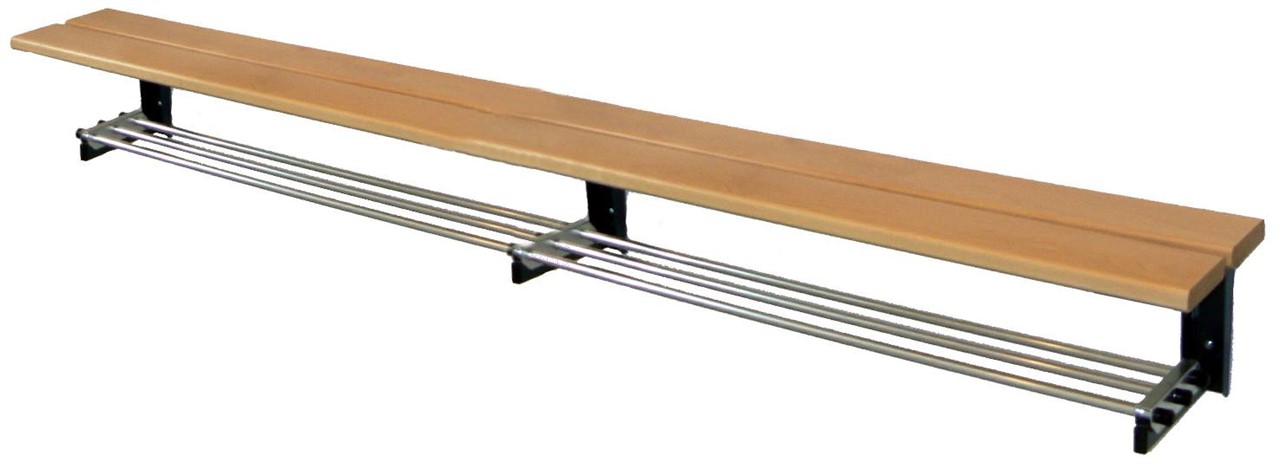 Wandsitzbank für Kinder Länge 2000 mm, Tiefe 290 mm