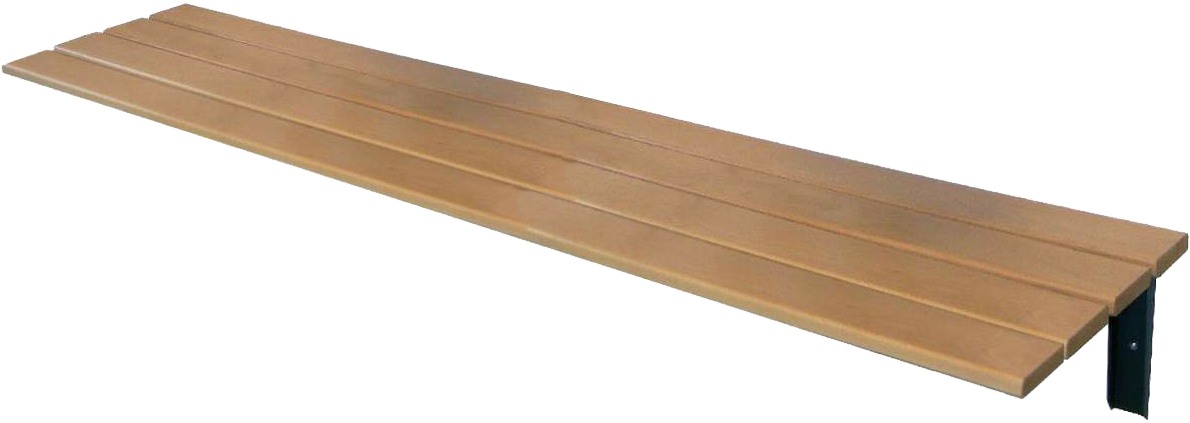 Wandsitzbank, Länge 2000 mm, Tiefe 500 mm