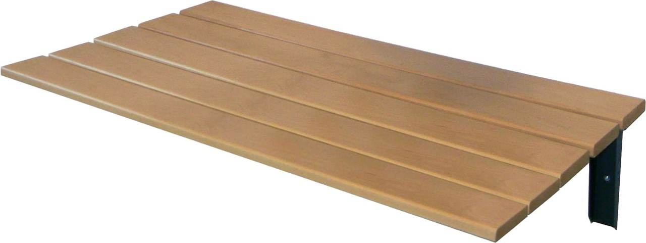 Wandsitzbank behindertengerecht, Länge 1000 mm, Tiefe 600 mm