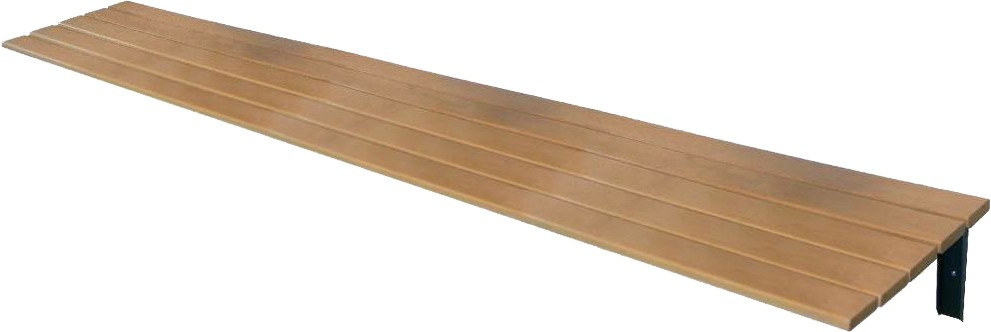 Wandsitzbank behindertengerecht, Länge 3000 mm, Tiefe 600 mm
