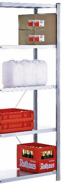 Anbauregal 2500x875x300 mm HxBxT