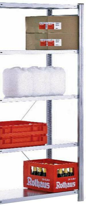 Anbauregal 2500x1005x300 mm HxBxT