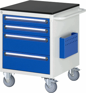 Montagewagen Modell L3.1, B 580 x T 650 x H 790 mm, Melamin-Top 19 mm