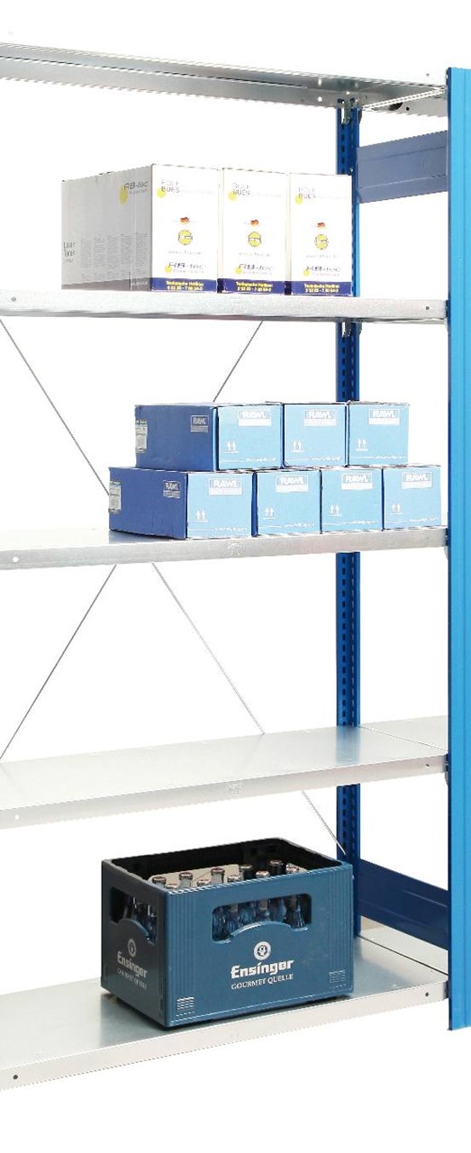 Anbauregal 2500x1005x300 mm HxBxT in diversen Farben