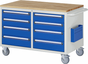 Montagewagen Modell LL3.6.6, B 1145 x T 650 x H 795 mm, Buche-Top 25 mm