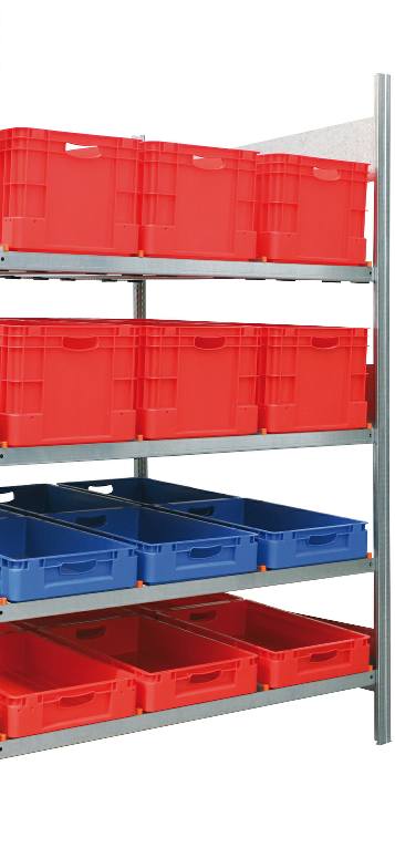 Bereitstellungsanbauregal 2000x1404x1269 mm HxBxT
