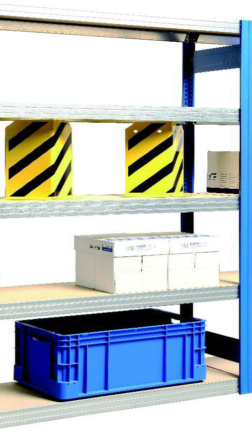 Anbauregal 3000x1695x600 mm HxBxT in diversen Farben
