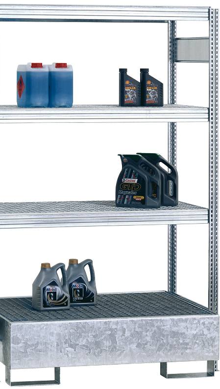 Umwelt-Anbauregal Auffangwanne 210 l