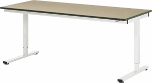 Arbeitstisch Serie RHE, B 2000 x T 800 x H 740-1040 mm, MDF-Platte 22 mm
