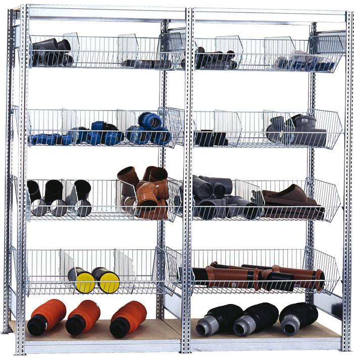 Kleinteile mit Gitterkörben