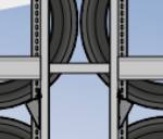 Doppelregalverbinder/Distanzhalter 120 mm