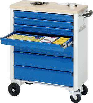 Werkzeugwagen, B 700 x T 350 x H 860 mm