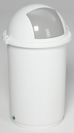 Abfallbehälter aus Kunststoff, Farbe weiss