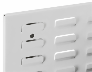 Schlitzplattenwand 450x1000 mm HxB, RAL 7035 lichtgrau
