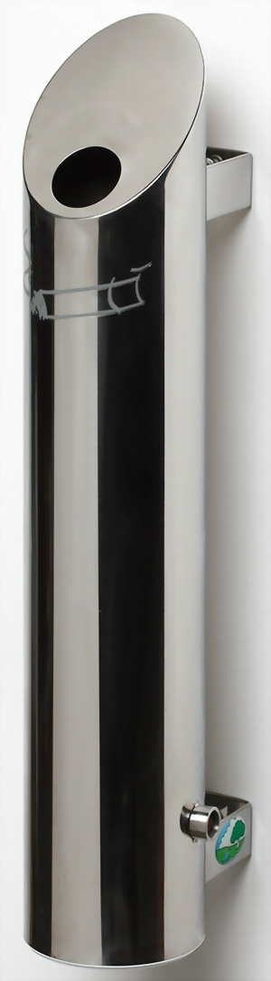 Ascher Edelstahl poliert als Wandgerät
